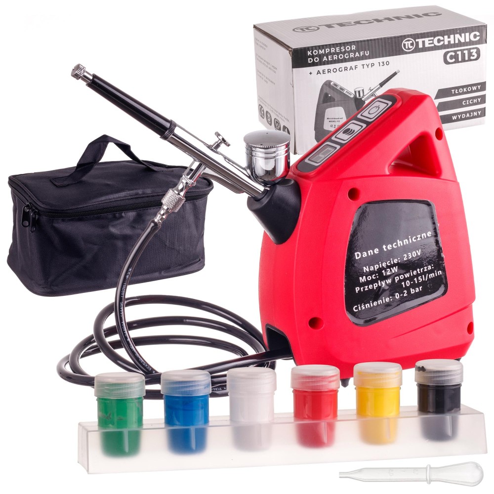 Aerógrafo compressor mini compressor Aerograph Snake Lixando pintura