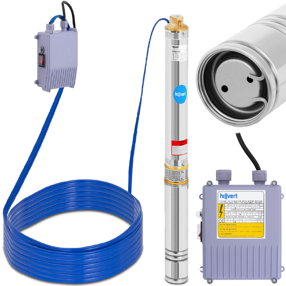 Potopna črpalka za globoko nerjaveče jeklo 3000 l / uro do 80 m