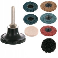 Abrasive disc 50mm Felt Non-woven Panel Mandrel 6mm Grinder Drill 8el