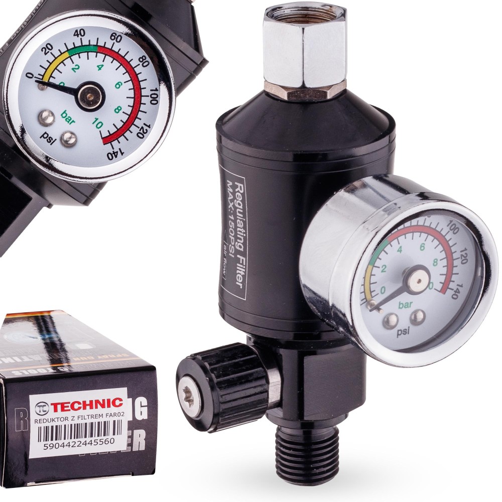 Druckreduzierer-Manometer DEHadenencentrikulärer Pistole 1/4 Filter