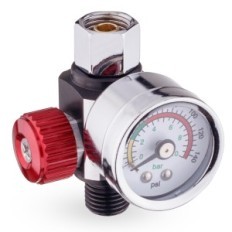 Reductor de presión de aire de vidrio 1/4 MANÓMERO FR-4