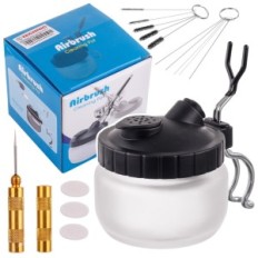 Čiščenje rezervoar Aerograf Brush Brush Wire Wire Iglu Filtri Set
