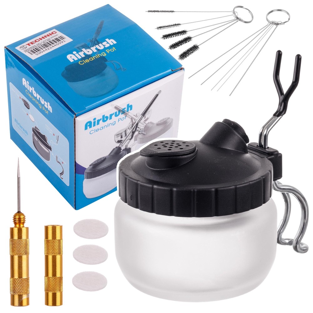 Čiščenje rezervoar Aerograf Brush Brush Wire Wire Iglu Filtri Set
