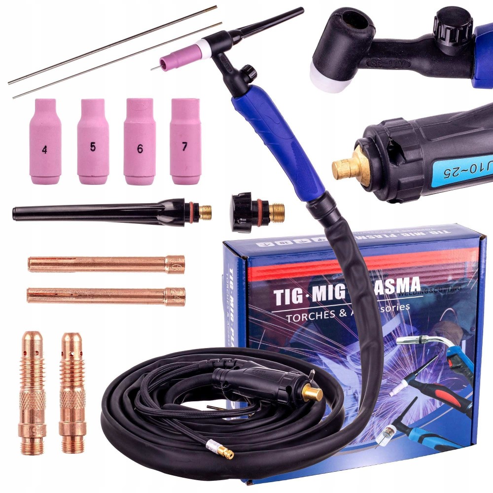 Levantamento de soldadura TIG Levante Flex 4m Válvula Flexível Burner Plug 13mm Escrever