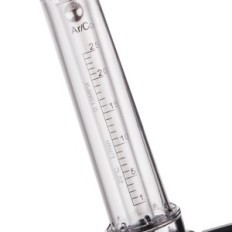 Rotameter singel för gasreduktion argon CO2 MIX för akvarium