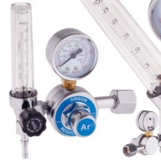 Gasminderer mit Single Argon / CO2-Rotameter MIG MIG MAG TIG