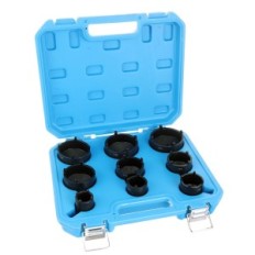 KM4-km12 1/2 "e 3/4" anexos 9 PCs. Aço endurecido para porcas de sulco