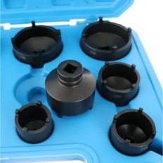 Km4-km12 1/2 "y 3/4" adjuntos 9 PCS. Acero endurecido para las nueces de la ranura