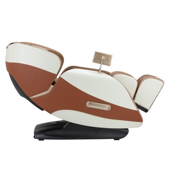 Sakura Luxury 808 Massagesessel Weiß und Beige — Seitenansicht
