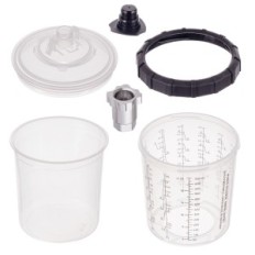 Pompbekers 50 stks PPS-systeem FPS Set 650 ml 125μm tankadapter