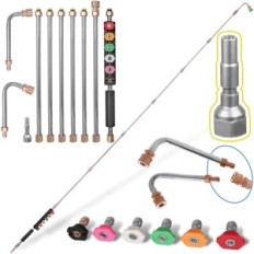 Lancia telescopica modulare 2,8 m + 6 rondelle di pressione Kranzle 1050 XA 15 XA 1 D10