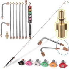 Ugello telescopico telescopico modulare 2,8 m + 6 ugello di lavaggio a pressione