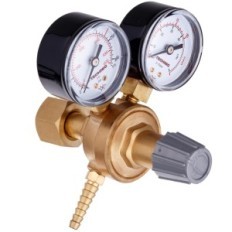 Reductor de soldadura de CO2 y argón con un medidor de doble presión para cilindros de gas