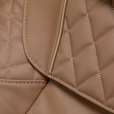 Sakura Luxury 808 Massagesessel Weiß und Beige — Detailaufnahme Oberfläche