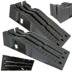 Szerokie Najazdy Samochodowe Rampy 2 szt. Wytrzymałość 8T Wysokość 220mm