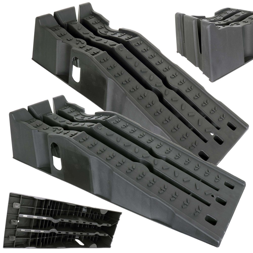 Bred bil ramper 2 stk. Styrke 8t Højde 220mm