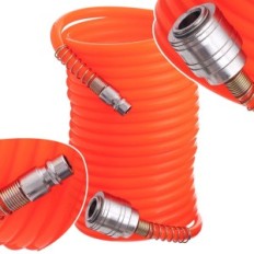 Spiraal Pneumatische Slang 15 M 5x8mm Draad 8bar Snelle connector naar de compressor