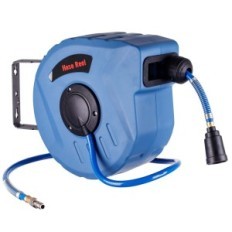 Bobine pneumatiche per tubo automatico 10m + 1 m di batteria rapida a tamburo