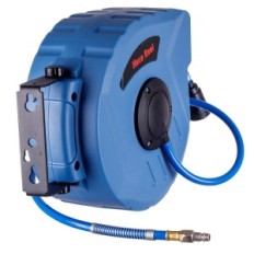 Pneumatische spoelen Automatische slang 10m + 1m Snelkoppeling Drum Reel