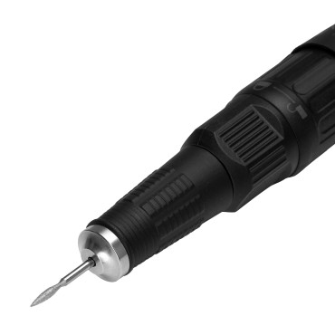 EXO Runner Up nail drill black — close-up of the handle