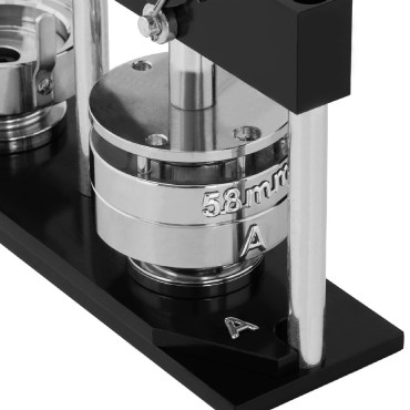 Máquina para botão de pinhão de pinos. Um conjunto de 200 peças. Qua 25/58 mm preto