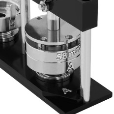 Máquina para botão de pinhão de pinos. Um conjunto de 200 peças. Qua 25/58 mm preto