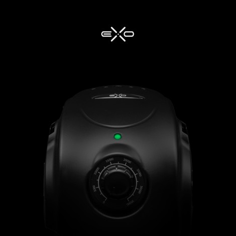 EXO Runner Up Nagelfräser Schwarz — Vorderansicht