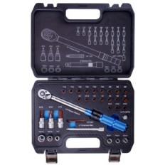 1/4 "Dynamometrinen avain" 5-25 nm kaksisuuntainen korkkien kanssa 32PCS-lukitus