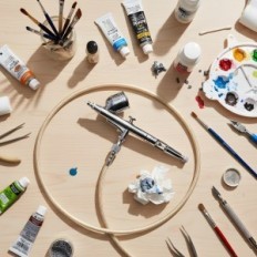 Precision mallinnus Aerograph Pro kanssa suutin 0,3 mm kaksinkertainen toiminta