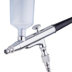 Aerographi Precision Pro düüsi 0,3mm kahekordse toimega Kaks tankit