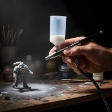 Aerograph Precision Pro-nozzle 0.3mm dubbele actie Twee tanks