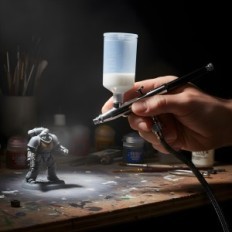 Aerograph Precision Pro-nozzle 0.3mm dubbele actie Twee tanks