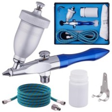 Mini peskanje Gun Aerograf Koruundus cev Sandwood Set