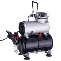 Aerograf kompresor s válcem 3L redukční redukční filtr 23l / m