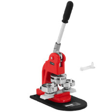 Machine à épingler des boutons, ensemble de 1000 pièces, diamètre 58 mm, rouge.