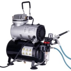 Aerografische compressor met een cilinder 3L Compressor Reducer PLOTPOTTERSFILTER 23L / M