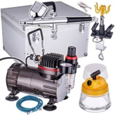 Aerographi kompressor silindri 3L kompressori reduktor perpotted filtri 23L / m