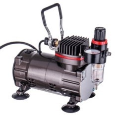 Aerograph Compressor med en cylinder 3L kompressorreducer præget filter 23L / m