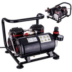 Aerograf kompresor s válcem 3L redukční redukční filtr 23l / m