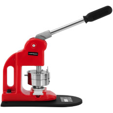 Machine à épingler des boutons, ensemble de 1000 pièces, diamètre 58 mm, rouge.