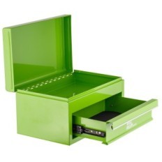 Metal Toolbox Toolbook-laatikko Järjestäjä iso punainen