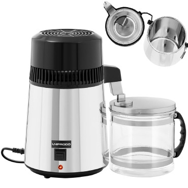 Distiller destiller pre vodu so sklenenou kanvicou 4 l