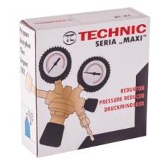 Propan Butane LPG Cylinderreducerare 2 Mässing Manometrar Corps Ventil