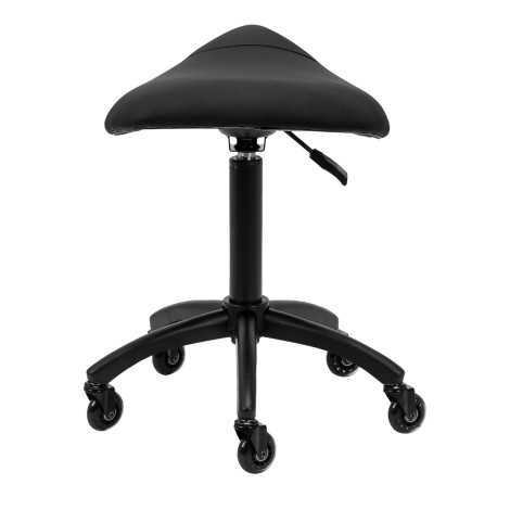 Gabbiano hairdressing stool D032 black — front view