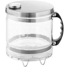 Destilator za vodo za vodo s temperaturnim nastavitvijo + stekleni jug 4 l