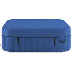 Jacuzzi gonflable de jardin avec massage pour 6 personnes, 42°C, 900 l, bleu.