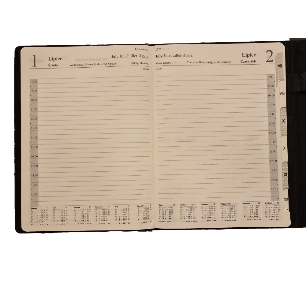 Bokkalender 2026 Avtagbar patron A5 Daily DROPS Office