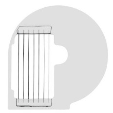 Schild voor frietjes 10 mm - Hendi 280614