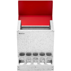 Karmiator adagoló baromfi csirkék számára. Jövő automatikus 12 kg 10 lyuk