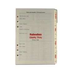 Calendario 2026 Contributo completo all'Organizzatore Note Affeci finanziare 14,5x21 cm